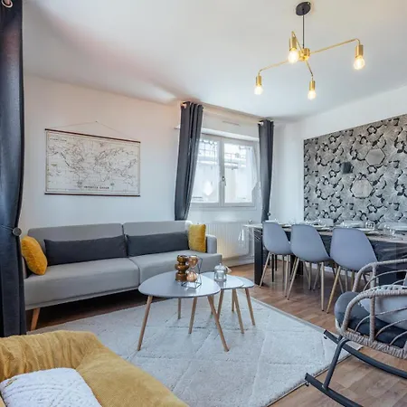 Apartmán Le Stanislas - 4 Ch, 2 Sdb, 8 Pers, Vue & Asc Nancy