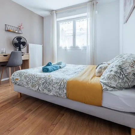 公寓 Le Stanislas - 4 Ch, 2 Sdb, 8 Pers, Vue & Asc 南锡